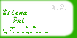 milena pal business card